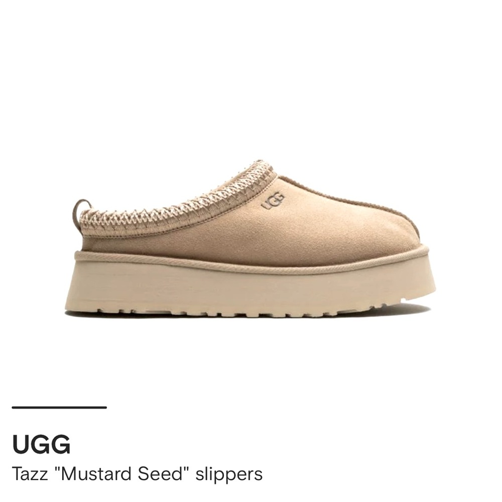ISO UGG TAZZ slippers in Mustard Seed Color Size 6 or 7